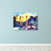 ガニヨン - シエーナの夕べ 有名な絵画 キャンバスプリント (インサイチュ (ウッドフロア))