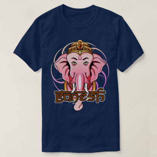 ガネシャインドゾウ Tシャツ (デザイン正面)