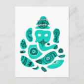 ガネシャエレファントインディアポストカード ポストカード (正面)