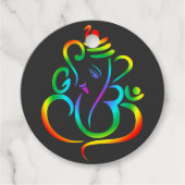 ガネシャカラフル卿がブラック フェイバータグ (正面)