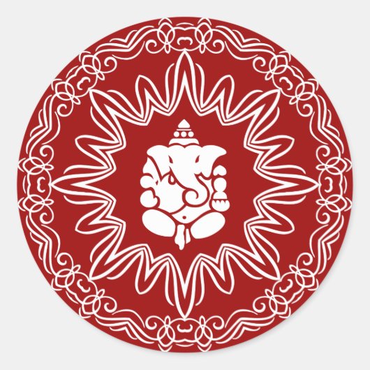 ガネシャパティカルデザイン ラウンドシール (正面)