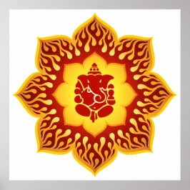 ガネシャロータスデザイン ポスター