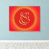 ガネシャ神 キャンバスプリント (インサイチュ (ウッドフロア))