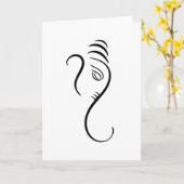 ガネシャ カード (黄色い花)