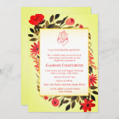 ガネシュチャトゥルティプジャフローラ 招待状 (正面/裏面)