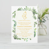 ガネシュチャトゥルティプジャリーフミニマルトロピカル 招待状 (スタンド正面)