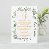 ガネシュチャトゥルティプジャリーフミニマルトロピカル 招待状 (スタンド正面)