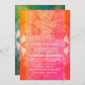 ガネシュチャトゥルティプジャ 招待状 (正面/裏面)