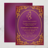 ガネシュチャトゥルティプジャ 招待状 (正面/裏面)