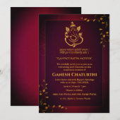 ガネシュチャトゥルティプジャ 招待状 (正面/裏面)