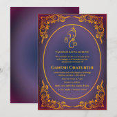ガネシュチャトゥルティプジャ 招待状 (正面/裏面)