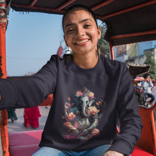 ガネシュヒンドゥーフード付きスウェットシャツ スウェットシャツ