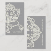 ガネシュヨガスタジオ 名刺 (正面/裏面)