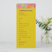 ガネシュ結婚式 プログラムイエロー プログラム (スタンド正面)