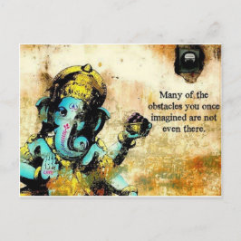 ガネシュ・ガネシャ・ヒンズー教インドのアジアゾウ神 ポストカード