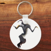 ガネット抽象芸術海鳥 キーホルダー (正面)