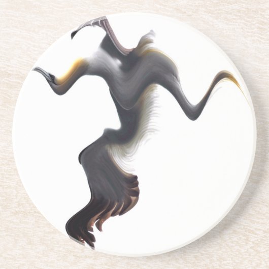 ガネット抽象芸術海鳥 コースター (正面)