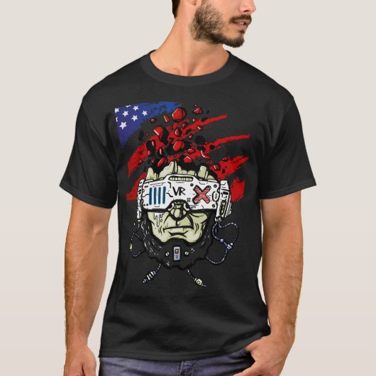 ガネーシャのキャラクター Tシャツ (正面)