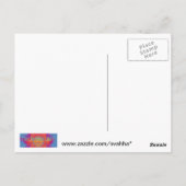 ガネーシャのグリーティングカード、ステッカー、ポストカード ポストカード (裏面)