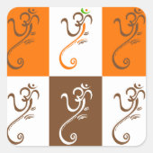 ガネーシャのシール スクエアシール (正面)