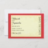 ガネーシャインディアンウェディング日付を保存 セーブザデート (正面)