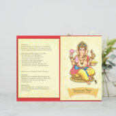 ガネーシャインディアンヒンドゥー結婚式 プログラム (スタンド正面)