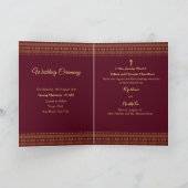 ガネーシャインディアン王室の結婚の招待カード カード (内部)