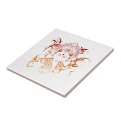 ガネーシャ卿インドYoga瞑想精神性 タイル (側面)