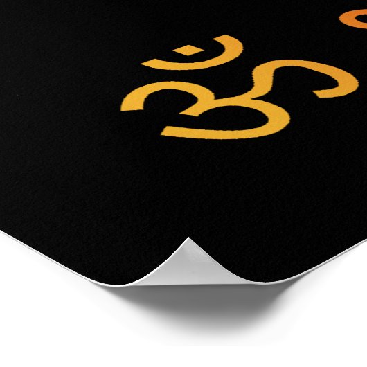 ガネーシャ卿サイン ポスター (角)