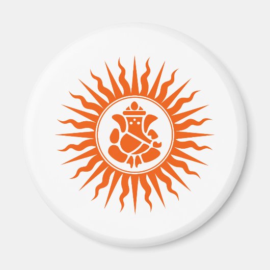 ガネーシャ卿サイン マグネット (正面)