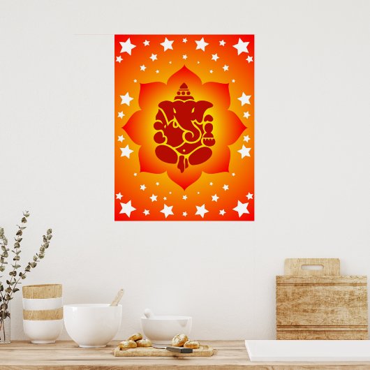 ガネーシャ卿 ポスター (キッチン)