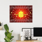 ガネーシャ卿 ポスター (ホームオフィス)