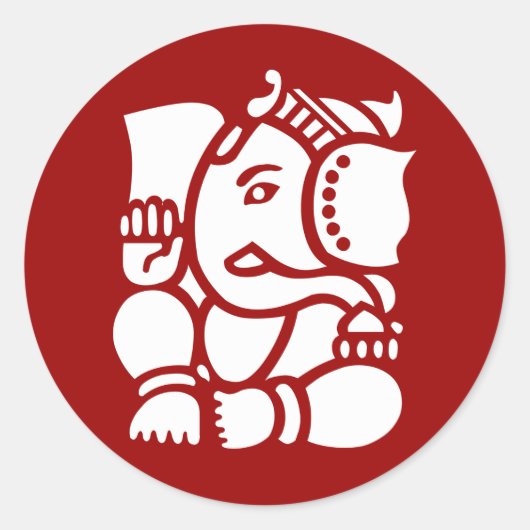 ガネーシャ卿 ラウンドシール (正面)