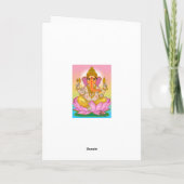 ガネーシャ様のご挨 カード (裏面)