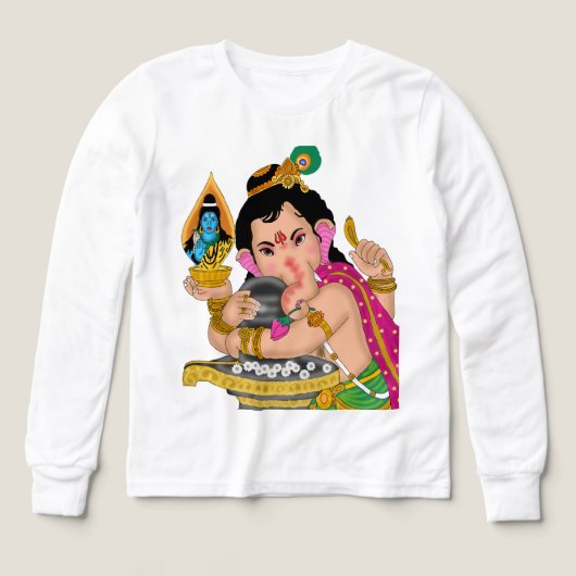 ガネーシャ様Tシャツ (デザイン正面)