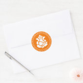 ガネーシャ殿看板ステッカー ラウンドシール (封筒)