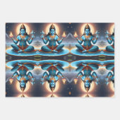 ガネーシャ芸術と科学のパトロン ラッピングペーパーシート (正面2)