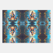 ガネーシャ芸術と科学のパトロン ラッピングペーパーシート (正面)