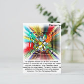 ガネーシャ葉書 ポストカード (スタンド正面)