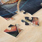 ガネーシャ象ヒンドゥー教の成功神 ジグソーパズル (側面)