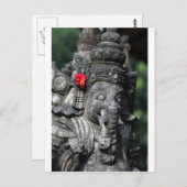 ガネーシャ象ヒンドゥー教の神 ポストカード (正面/裏面)