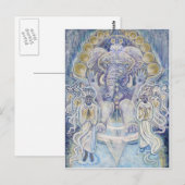 ガネーシャ賛美ウェルス葉書 ポストカード (正面/裏面)