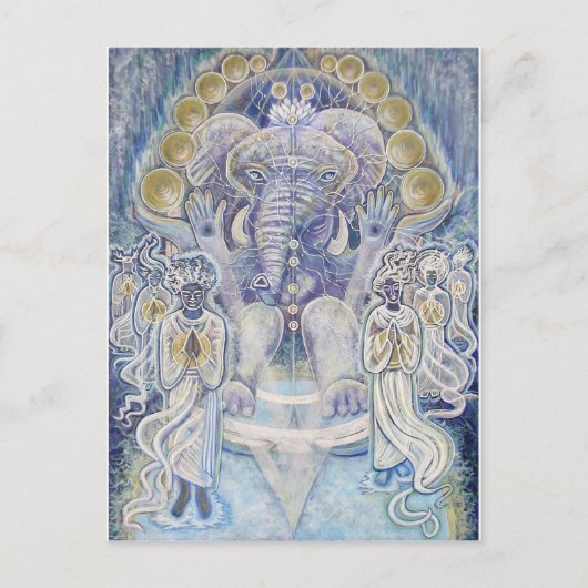 ガネーシャ賛美ウェルス葉書 ポストカード (正面)