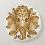 ガネーシャ3 ラウンドクッション (裏面)