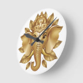 ガネーシャ3 ラウンド壁時計 (傾斜)