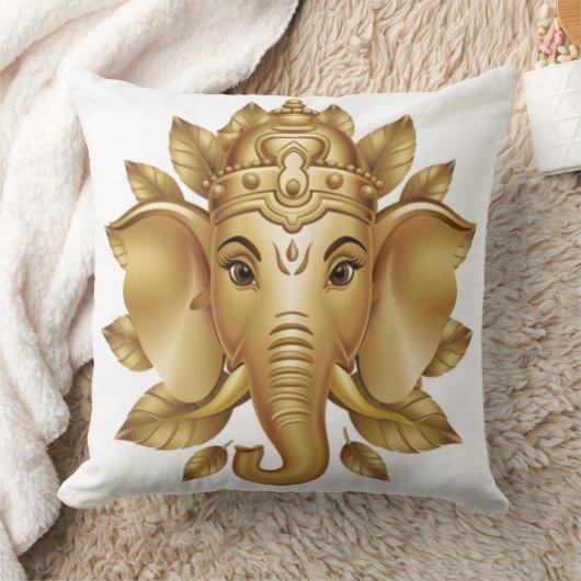 ガネーシャ3 20x20 クッション (ブランケット)