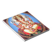 ガネーシャ(गणेश)インディアンゾウ ノートパッド (アングル)