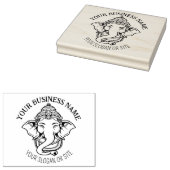 ガネーシャ、インディアン神、カスタムビジネス、大 ラバースタンプ (押印)