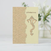 ガネーシャ インド ヒンズー教 結婚式 招待状 (スタンド正面)