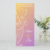 ガネーシャ ウェディング インビテーション :: ラズベリー (スタンド正面)